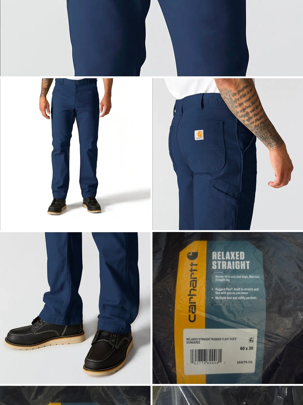30x32 38x30 40x30 Carhartt Relaxed Straight Rugged Flex Duck Dungaree